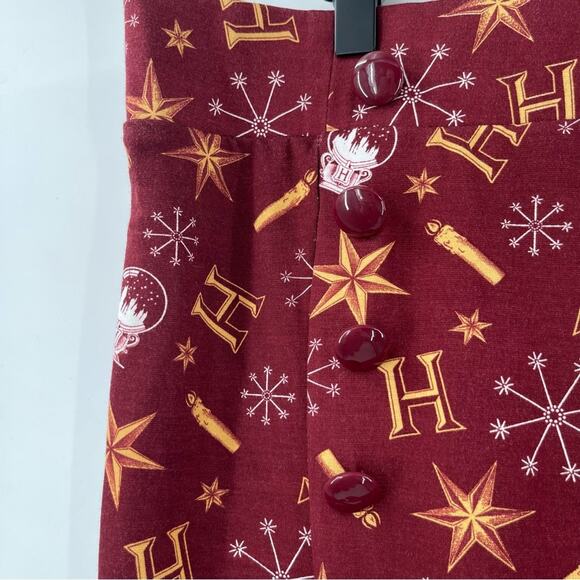 HOT TOPIC X HARRY POTTER Skirt Size 3X Retro Holiday NWT Stretch Casual Curvy - Picture 11 of 16